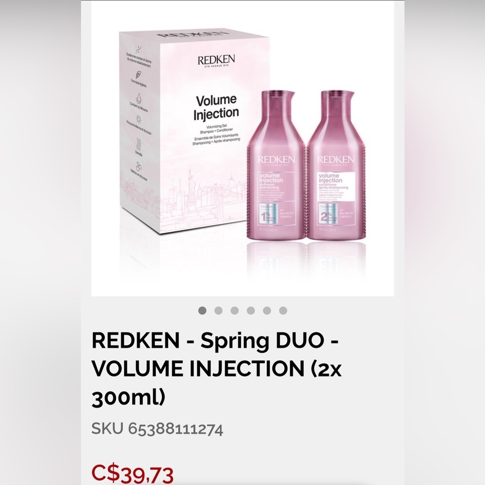 Redken Volume Injection Duo - Shampoo and Conditioner